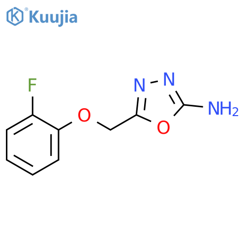5-[(2-fluorophenoxy)methyl]-1,3,4-oxadiazol-2-amine structure