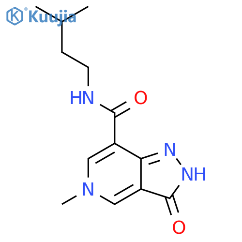 5-methyl-N-(3-methylbutyl)-3-oxo-2H,3H,5H-pyrazolo4,3-cpyridine-7-carboxamide structure