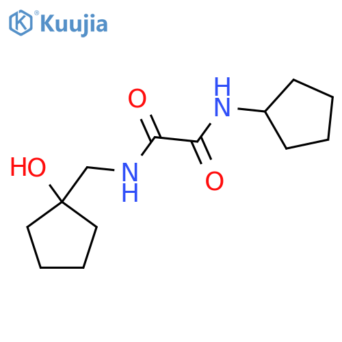N1-cyclopentyl-N2-((1-hydroxycyclopentyl)methyl)oxalamide structure
