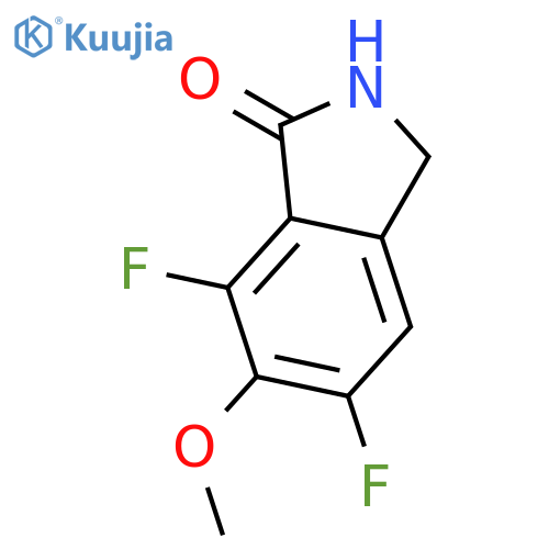 5,7-difluoro-2,3-dihydro-6-methoxy-1H-Isoindol-1-one structure
