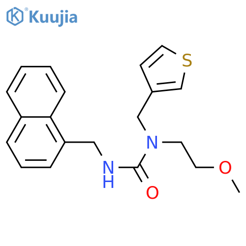 3-(2-methoxyethyl)-1-(naphthalen-1-yl)methyl-3-(thiophen-3-yl)methylurea structure