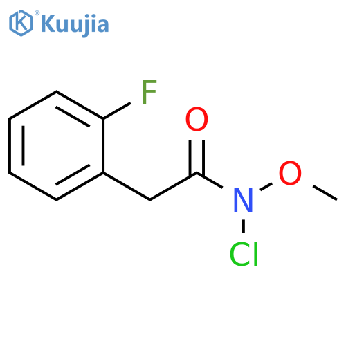 Benzeneacetamide, N-chloro-2-fluoro-N-methoxy- structure