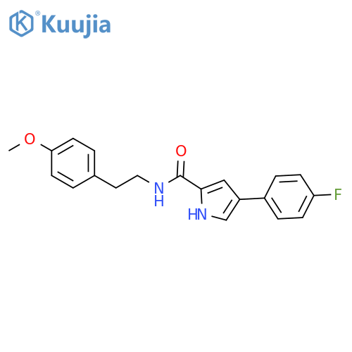 4-(4-fluorophenyl)-N-2-(4-methoxyphenyl)ethyl-1H-pyrrole-2-carboxamide structure