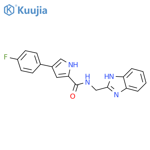 N-(1H-1,3-benzodiazol-2-yl)methyl-4-(4-fluorophenyl)-1H-pyrrole-2-carboxamide structure