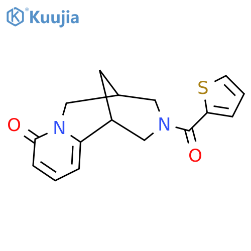 11-(thiophene-2-carbonyl)-7,11-diazatricyclo7.3.1.0^{2,7}trideca-2,4-dien-6-one structure