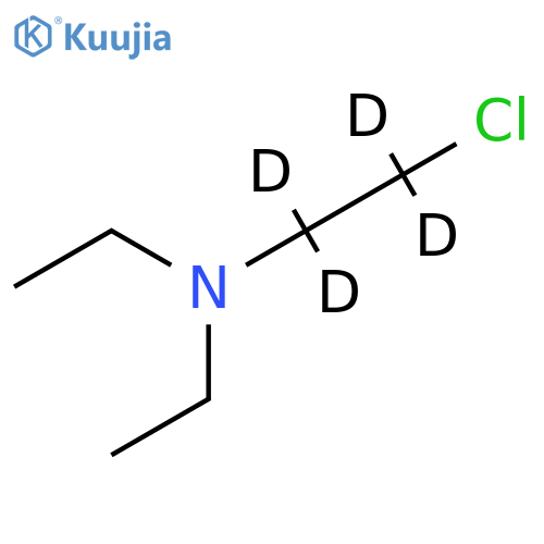 2-Chloro-N,N-diethylethyl-d4-amine structure