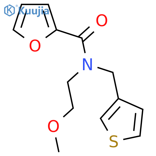 N-(2-methoxyethyl)-N-(thiophen-3-yl)methylfuran-2-carboxamide structure