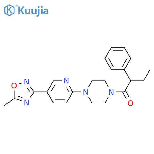 1-{4-5-(5-methyl-1,2,4-oxadiazol-3-yl)pyridin-2-ylpiperazin-1-yl}-2-phenylbutan-1-one structure