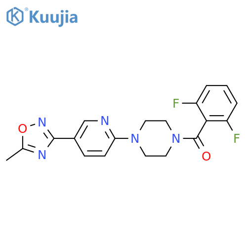 1-(2,6-difluorobenzoyl)-4-5-(5-methyl-1,2,4-oxadiazol-3-yl)pyridin-2-ylpiperazine structure