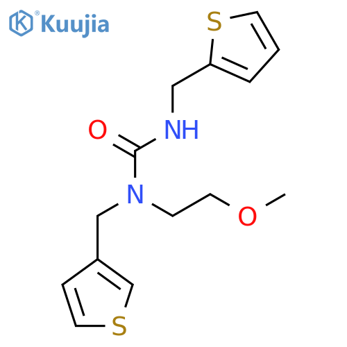 3-(2-methoxyethyl)-1-(thiophen-2-yl)methyl-3-(thiophen-3-yl)methylurea structure