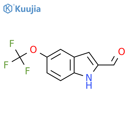 1H-Indole-2-carboxaldehyde, 5-(trifluoromethoxy)- structure