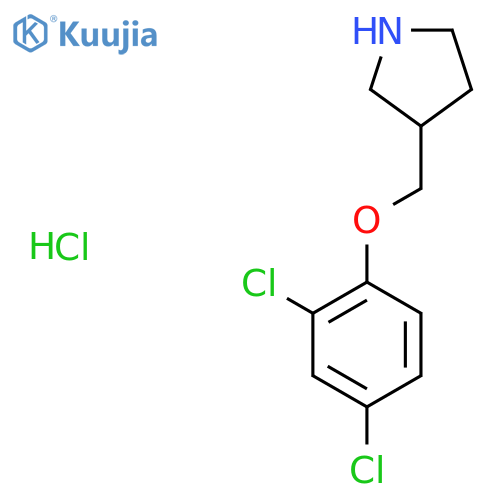 3-(2,4-Dichlorophenoxy)methylpyrrolidinehydrochloride structure