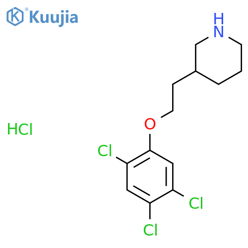 2-(3-Piperidinyl)ethyl 2,4,5-trichlorophenylether hydrochloride structure