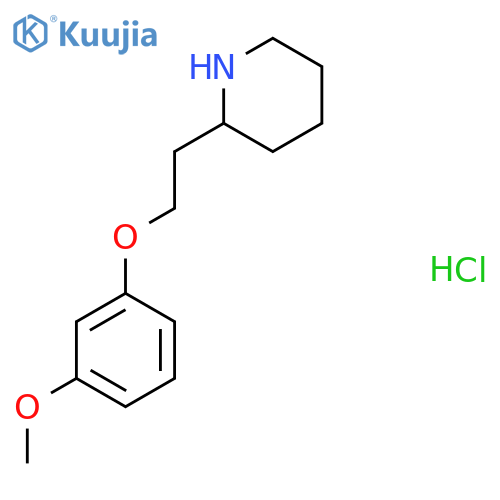 3-Methoxyphenyl 2-(2-piperidinyl)ethyl etherhydrochloride structure