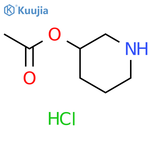 Piperidin-3-yl Acetate Hydrochloride structure