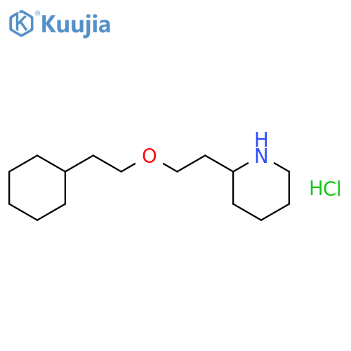2-2-(2-Cyclohexylethoxy)ethylpiperidine Hydrochloride structure