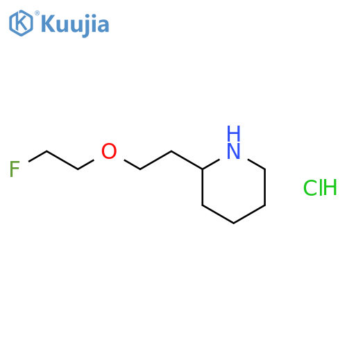 2-2-(2-Fluoroethoxy)ethylpiperidinehydrochloride structure
