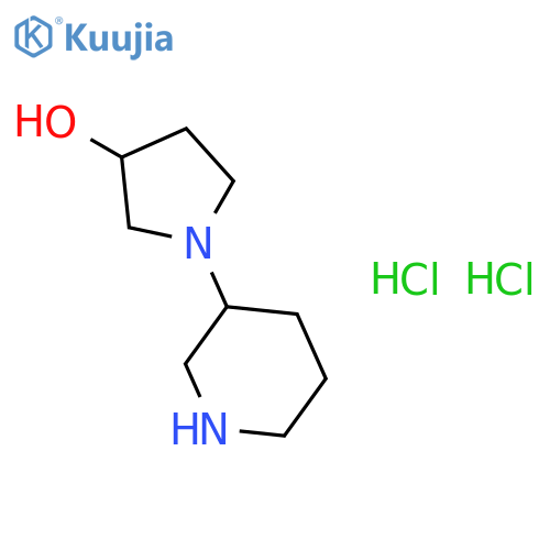 1-(3-Piperidinyl)-3-pyrrolidinol dihydrochloride structure