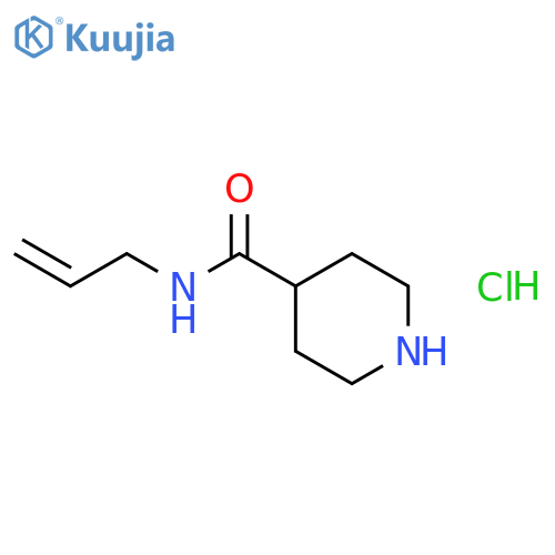 N-allylpiperidine-4-carboxamide hydrochloride structure