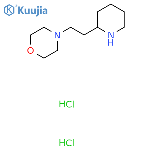4-2-(2-Piperidinyl)ethylmorpholinedihydrochloride structure