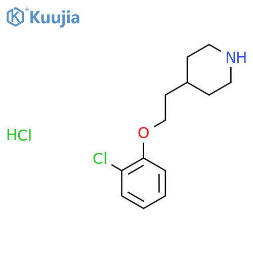 4-2-(2-Chlorophenoxy)ethylpiperidinehydrochloride structure