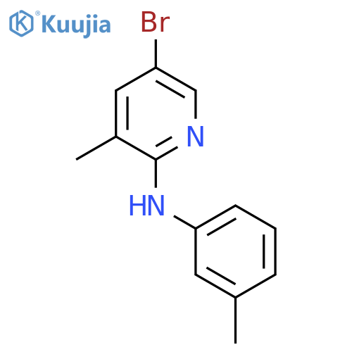 5-Bromo-3-methyl-N-(3-methylphenyl)-2-pyridinamine structure