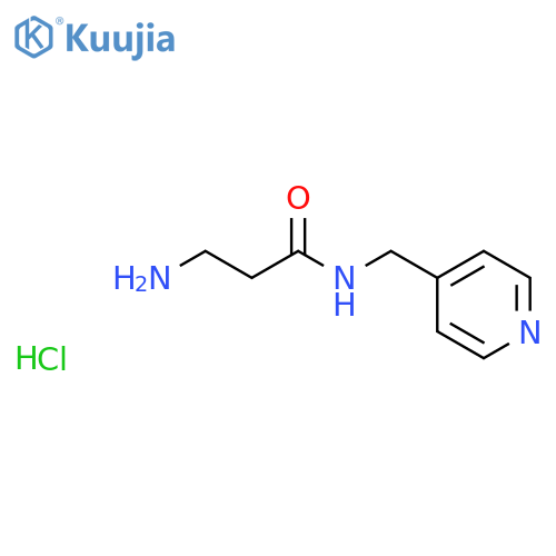 3-Amino-N-(4-pyridinylmethyl)propanamide hydrochloride structure
