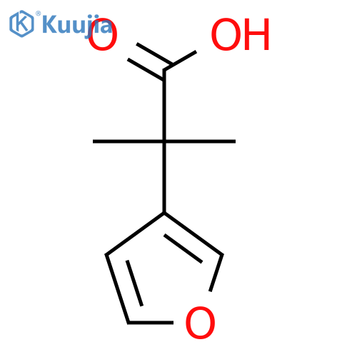 2-(furan-3-yl)-2-methylpropanoic acid structure