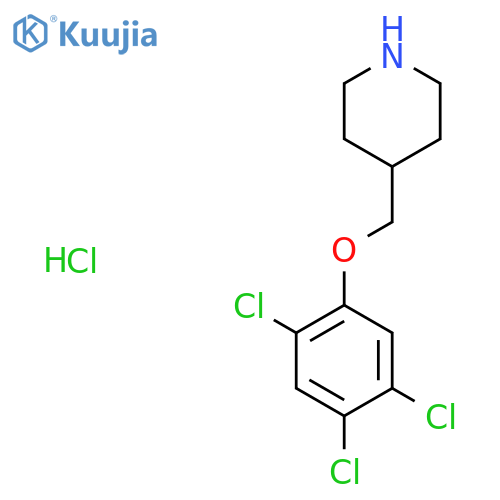 4-(2,4,5-Trichlorophenoxy)methylpiperidinehydrochloride structure