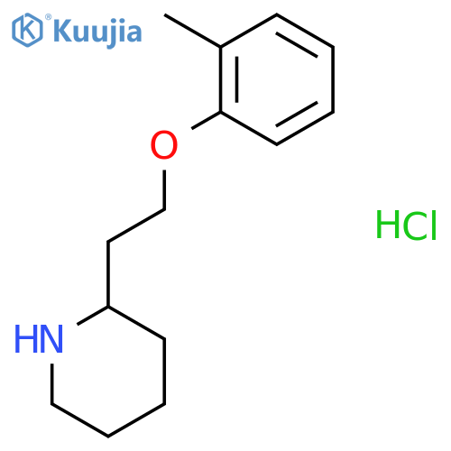 2-2-(2-Methylphenoxy)ethylpiperidinehydrochloride structure