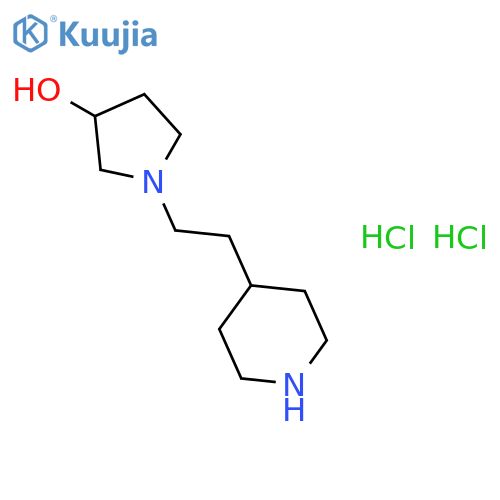 1-2-(4-Piperidinyl)ethyl-3-pyrrolidinoldihydrochloride structure