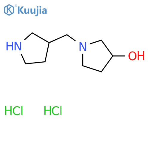1-(3-Pyrrolidinylmethyl)-3-pyrrolidinol dihydrochloride structure