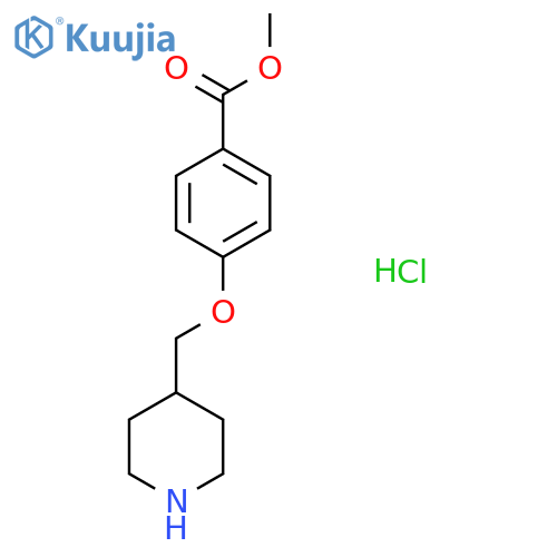 Methyl 4-(Piperidin-4-ylmethoxy)benzoate Hydrochloride structure