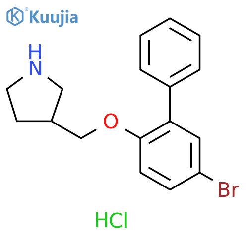 5-Bromo1,1'-biphenyl-2-yl 3-pyrrolidinylmethyl-ether hydrochloride structure
