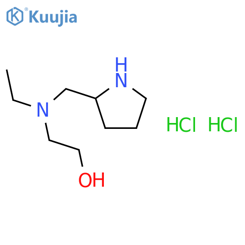 2-[Ethyl(2-pyrrolidinylmethyl)amino]-1-ethanol dihydrochloride structure