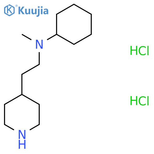 N-Methyl-N-2-(4-piperidinyl)ethyl-cyclohexanamine dihydrochloride structure