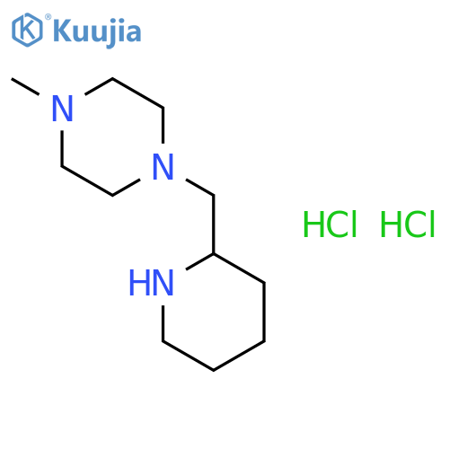 1-Methyl-4-(2-piperidinylmethyl)piperazinedihydrochloride structure