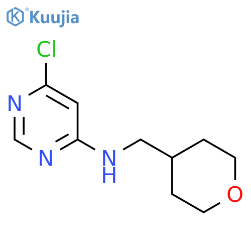 6-chloro-N-[(oxan-4-yl)methyl]pyrimidin-4-amine structure