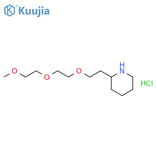 2-{2-2-(2-Methoxyethoxy)ethoxyethyl}piperidinehydrochloride structure
