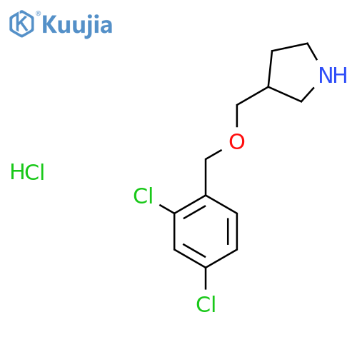 3-{(2,4-Dichlorobenzyl)oxymethyl}pyrrolidinehydrochloride structure