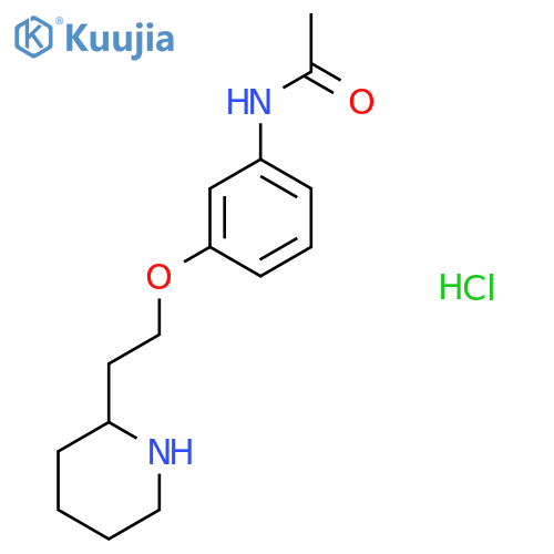 N-{3-2-(2-Piperidinyl)ethoxyphenyl}acetamidehydrochloride structure
