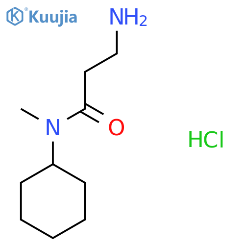 3-Amino-N-cyclohexyl-N-methylpropanamide hydrochloride structure