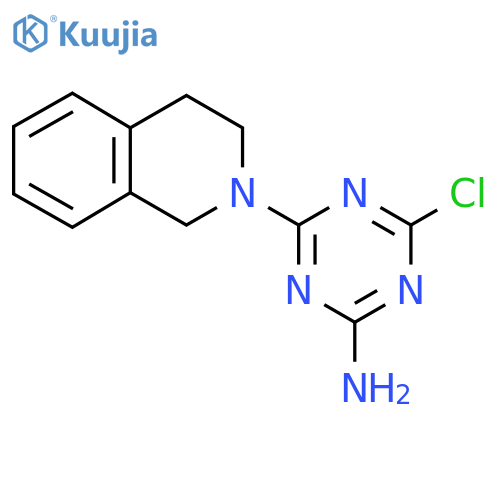 4-Chloro-6-3,4-dihydro-2(1H)-isoquinolinyl-1,3,5-triazin-2-amine structure