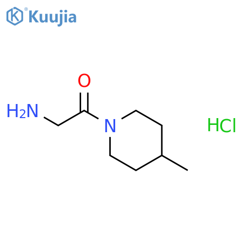 2-Amino-1-(4-methyl-1-piperidinyl)-1-ethanone hydrochloride structure