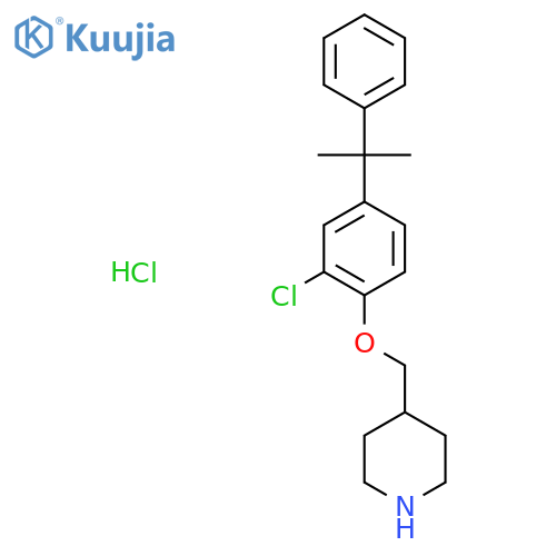4-{2-Chloro-4-(1-methyl-1-phenylethyl)phenoxy-methyl}piperidine hydrochloride structure