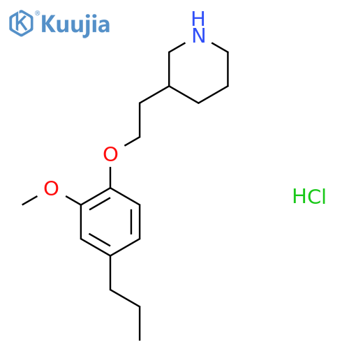 3-2-(2-Methoxy-4-propylphenoxy)ethylpiperidinehydrochloride structure