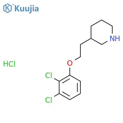 3-2-(2,3-Dichlorophenoxy)ethylpiperidinehydrochloride structure