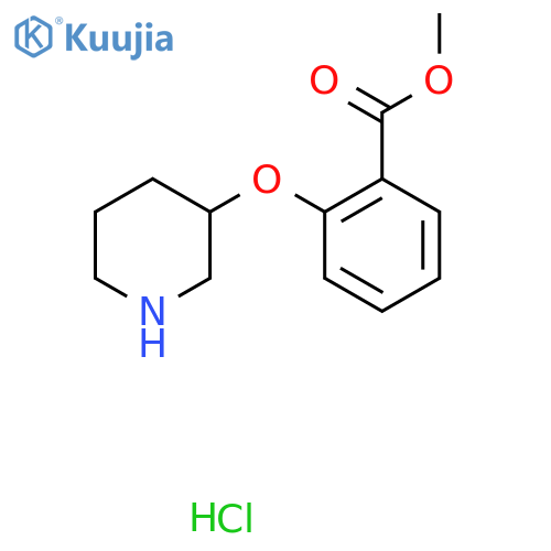 Methyl 2-(3-piperidinyloxy)benzoate hydrochloride structure