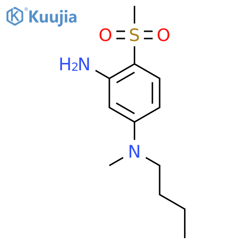 N1-Butyl-N1-methyl-4-(methylsulfonyl)-1,3-benzenediamine structure