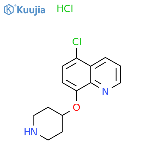 5-Chloro-8-quinolinyl 4-piperidinyl etherhydrochloride structure